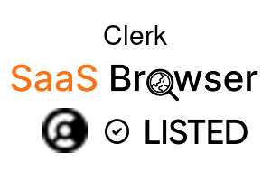 Clerk - SaaS Browser Verified Badge