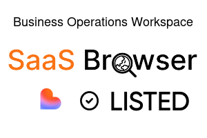 Business Operations Workspace - SaaS Browser Verified Badge