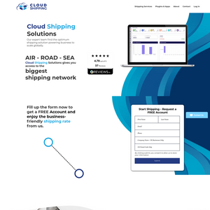 Cloud Shipping Screenshot