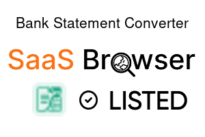 Bank Statement Converter - SaaS Browser Verified Badge