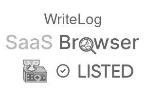 WriteLog - SaaS Browser Verified Badge