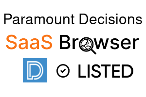 Paramount Decisions - SaaS Browser Verified Badge