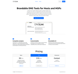 DNSLint Screenshot