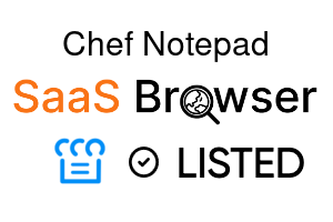 Chef Notepad - SaaS Browser Verified Badge