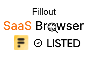 Fillout - SaaS Browser Verified Badge