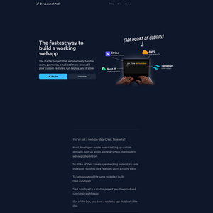 DevLaunchPad Screenshot