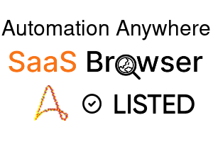 Automation Anywhere - SaaS Browser Verified Badge