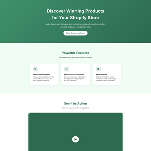 Winning Products Screenshot