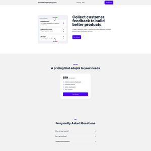 ShouldIKeepPaying.com Screenshot