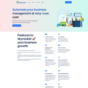 Cloud Business Solutions Screenshot