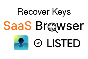 Recover Keys - SaaS Browser Verified Badge