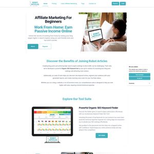 Robot Articles Screenshot