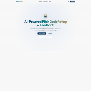 Pitch Deck Rater Screenshot