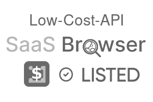 Low-Cost-API - SaaS Browser Verified Badge