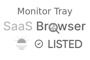 Monitor Tray - SaaS Browser Verified Badge