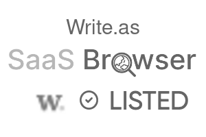 Write.as - SaaS Browser Verified Badge