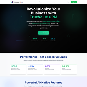 TrueValueCRM Screenshot
