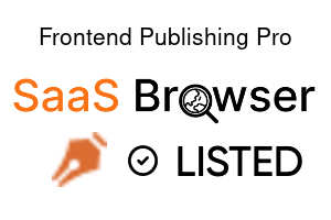 Frontend Publishing Pro - SaaS Browser Verified Badge
