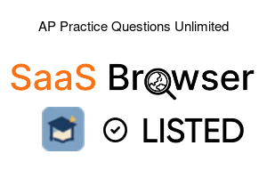 AP Practice Questions Unlimited - SaaS Browser Verified Badge