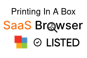 Printing In A Box - SaaS Browser Verified Badge