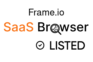 Frame.io - SaaS Browser Verified Badge