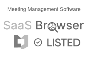 Meeting Management Software - SaaS Browser Verified Badge
