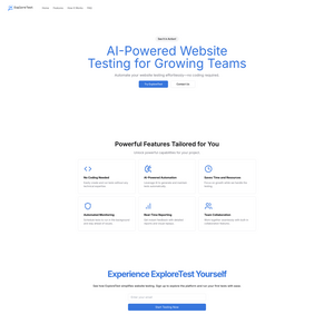 ExploreTest Screenshot