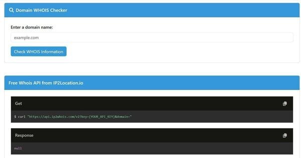 IP2WHOIS Screenshot 1