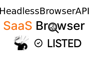 HeadlessBrowserAPI - SaaS Browser Verified Badge