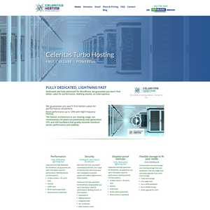 Celeritas Turbo Hosting Screenshot