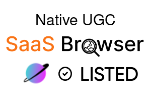 Native UGC - SaaS Browser Verified Badge