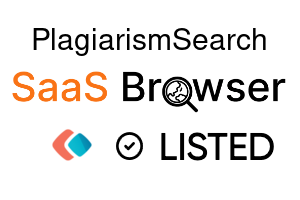 PlagiarismSearch - SaaS Browser Verified Badge