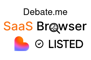 Debate.me - SaaS Browser Verified Badge