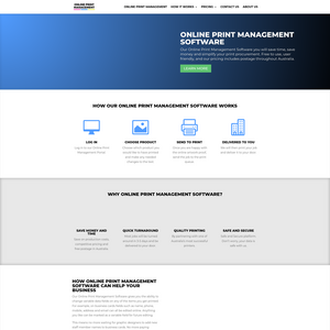 Online Print Management Screenshot