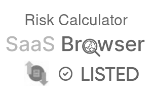 Risk Calculator - SaaS Browser Verified Badge