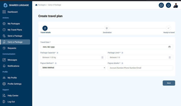 Shared Luggage Screenshot 1