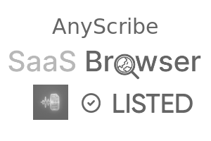 AnyScribe - SaaS Browser Verified Badge