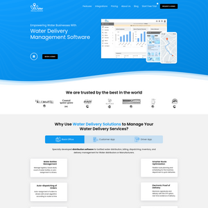 Water Delivery Management Software Screenshot