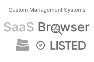 Custom Management Systems - SaaS Browser Verified Badge