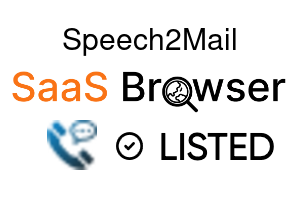 Speech2Mail - SaaS Browser Verified Badge