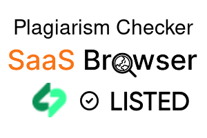 Plagiarism Checker - SaaS Browser Verified Badge