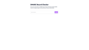 DMARC Record Checker Screenshot