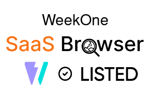 WeekOne - SaaS Browser Verified Badge