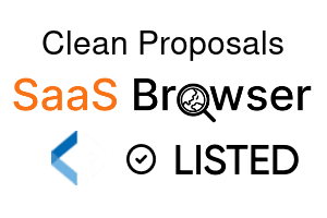 Clean Proposals - SaaS Browser Verified Badge