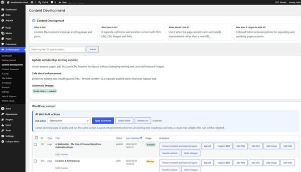 AI Webmaster Screenshot 5