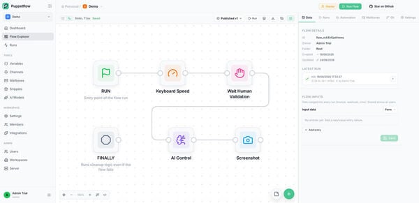 Puppetflow Screenshot 2