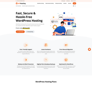 WP Hosting Screenshot