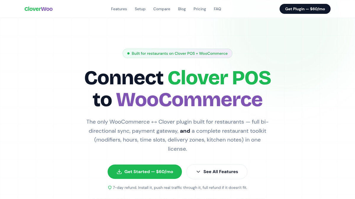 Clover homepage