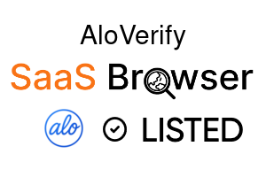 AloVerify - SaaS Browser Verified Badge