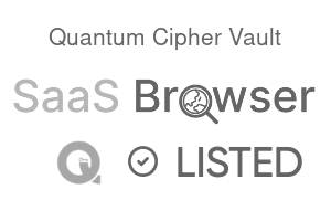 Quantum Cipher Vault - SaaS Browser Verified Badge